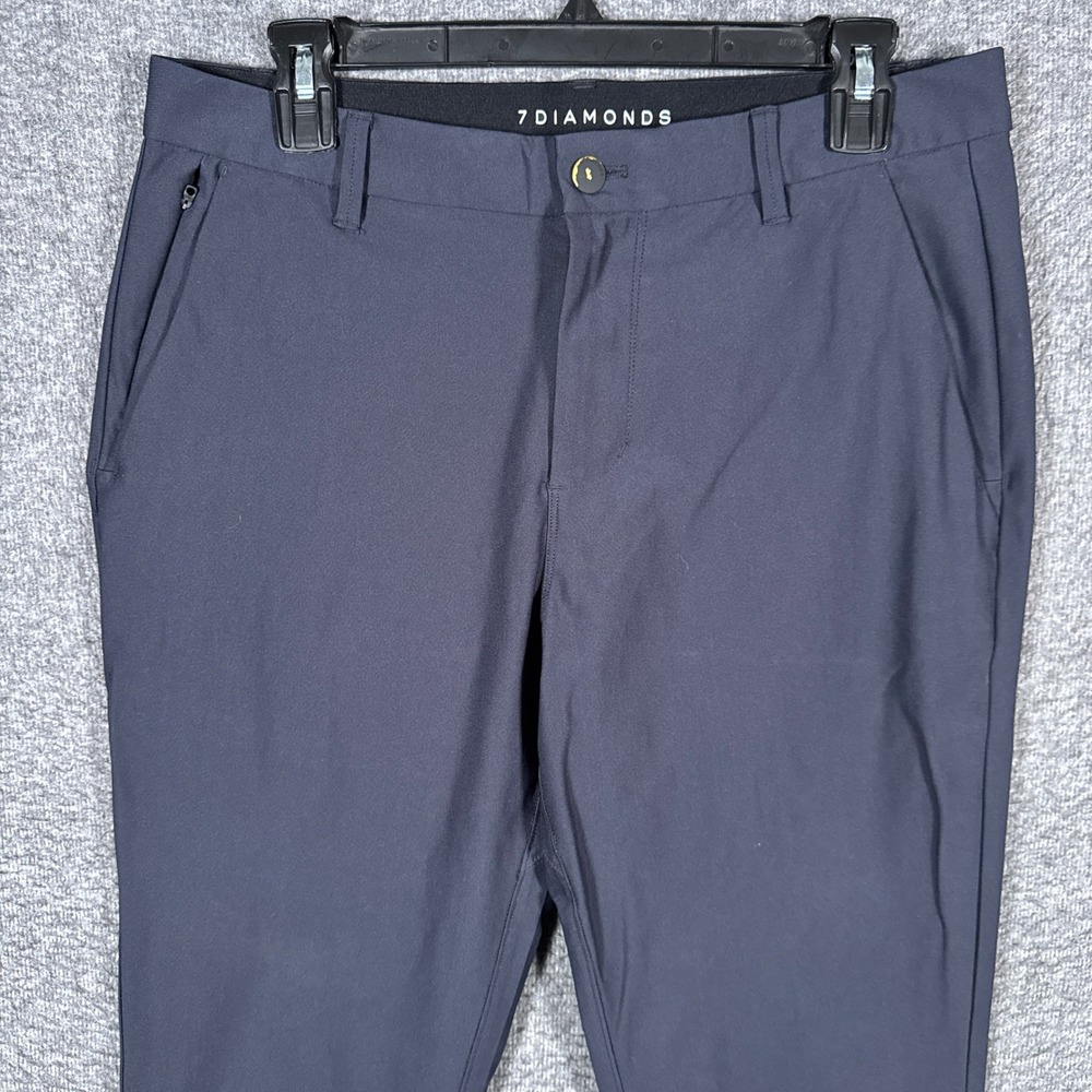 7 Diamonds Infinity Chino Pants Mens 30x30(32x28) Navy Performance Stretch